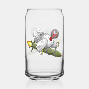 Vaso Con Forma De Lata Pavo de Acción de Gracias Cohete