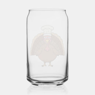 Vaso Con Forma De Lata Pavo de dibujos animados de Acción de Gracias Chef