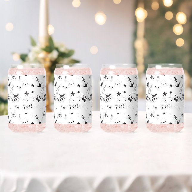 Vaso Con Forma De Lata Pegatinas de Flash de Tatuaje Esperanza (Insitu (Boda))