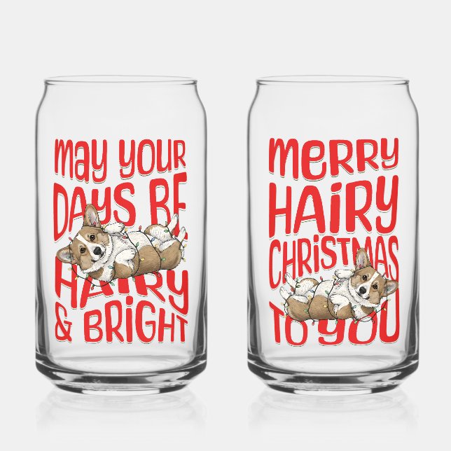 Vaso Con Forma De Lata Pembroke Corgi Funny Christmas Cup Gift Present (Anverso)