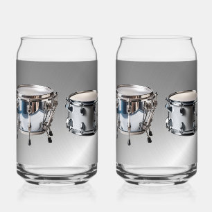 Vaso Con Forma De Lata Percusión Orquídea Impresión De Lentes De 16 oz