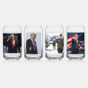 Vaso Con Forma De Lata Perforación de Trump 2024 cierra la frontera