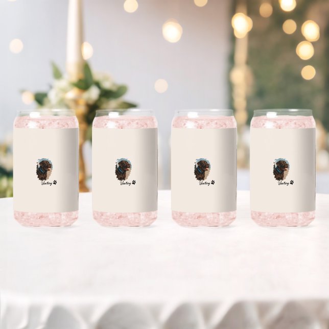 Vaso Con Forma De Lata Perro Labrador de chocolate lindo - Bailey | Regal (Insitu (Boda))