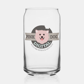 Vaso Con Forma De Lata Perro Rosa Vaso de Lata Digital
