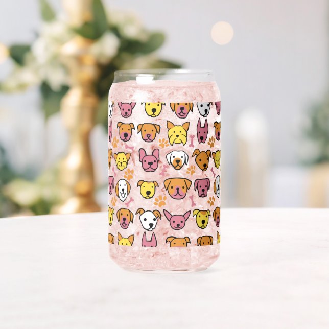 Vaso Con Forma De Lata Perros Cute (Insitu (Boda))