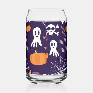 Vaso Con Forma De Lata Personajes Divertidos y Espeluznantes de Halloween