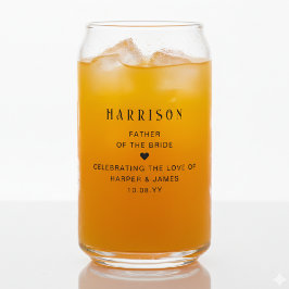 Vaso Con Forma De Lata Personalised Father Of The Groom Wedding Party