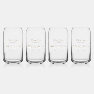 Vaso Con Forma De Lata Personaliza Agradecimiento de Despedida de Soltera