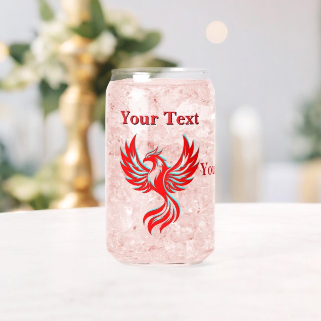 Vaso Con Forma De Lata Personalizable Fenix Fantasy (Insitu (Boda))