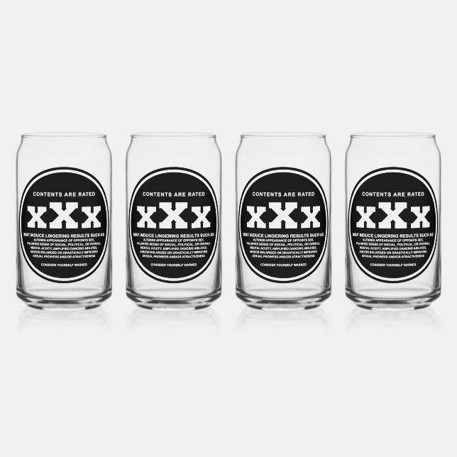 Vaso Con Forma De Lata Personalizable XXX Can Glasses (Anverso)