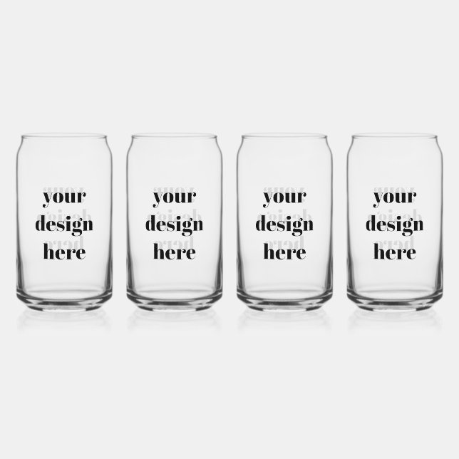 Vaso Con Forma De Lata Personalización o Personalizar (Anverso)