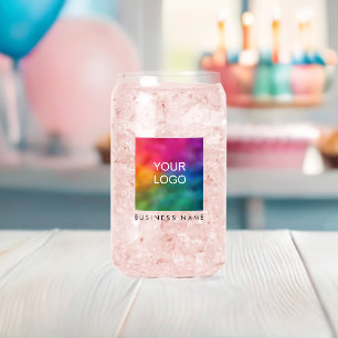 Vaso Con Forma De Lata Personalizado Añadir nombre de texto logotipo empr