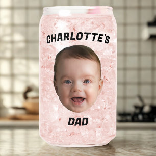 Vaso Con Forma De Lata Personalizado Baby Face Mug, Personalizado New Dad