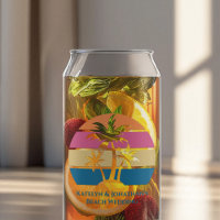 Personalizado Boda de Playa Tropical Palm Tree Sun