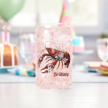 Personalizado de arte floral de langosta