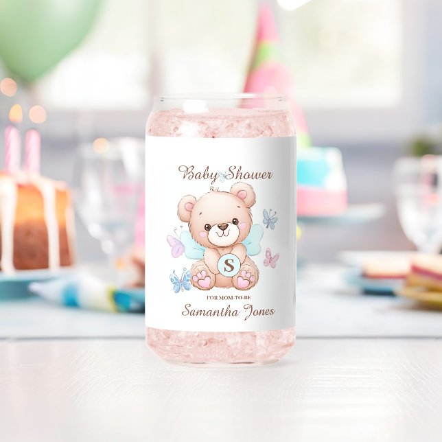 Vaso Con Forma De Lata Personalizado de Baby Shower (Insitu (Cumpleaños))