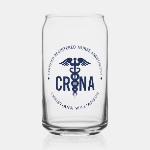 Vaso Con Forma De Lata Personalizado de la CRNA Certificado de enfermero