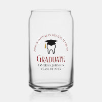 Personalizado de la Escuela Dental Maroon Graduaci