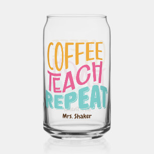 Vaso Con Forma De Lata Personalizado de repetición de clase de café =Apre