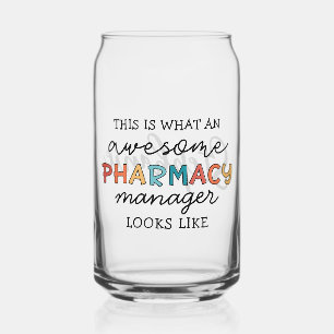 Vaso Con Forma De Lata Personalizado Director de Farmacia Awesome Funny