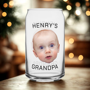 Vaso Con Forma De Lata Personalizado divertida cara del bebé