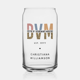 Vaso Con Forma De Lata Personalizado DVM Médica de Regalos de Medicina Ve