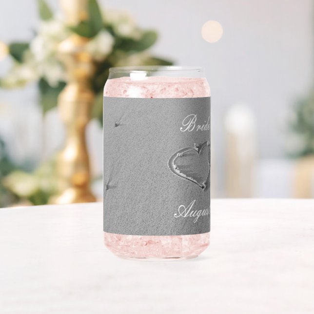 Vaso Con Forma De Lata Personalizado imprimir vidrio fotográfico para una (Insitu (Boda))