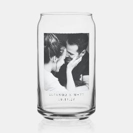 Vaso Con Forma De Lata Personalizado Minimalista Boda de fotografía de pa