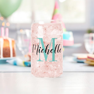 Vaso Con Forma De Lata Personalizado monograma soda puede dar forma a un