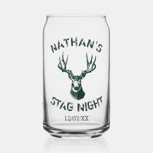 Vaso Con Forma De Lata Personalizado Stag Night Antlers Personalizado