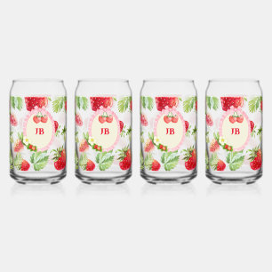 Vaso Con Forma De Lata Personalizado Strawberry