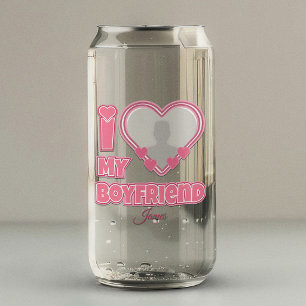 Vaso Con Forma De Lata Personalizado Te Amo Mi Novio – Agregar Foto y Nom