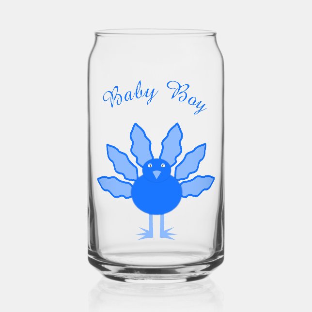 Vaso Con Forma De Lata Personalizado turco del Día de Acción de Gracias (Anverso)