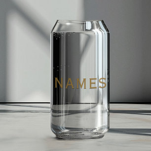 Vaso Con Forma De Lata Personalizados con Apellido o Apodo en Ellos