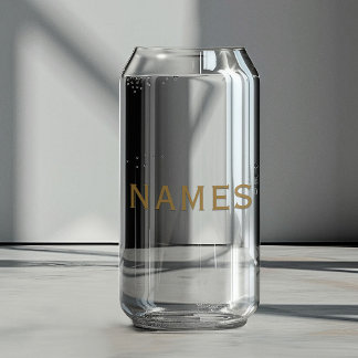 Vaso Con Forma De Lata Personalizados con Apellido o Apodo en Ellos