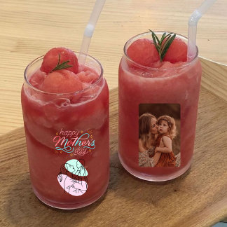 Vaso Con Forma De Lata Personalized Mother's Day glass