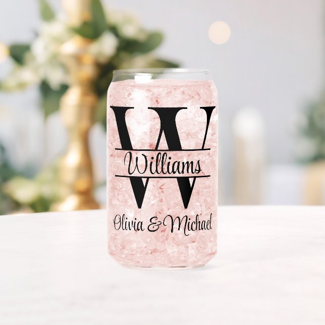 Vaso Con Forma De Lata Personalized Mr and Mrs Wedding Guest Favor Gift (Insitu (Boda))