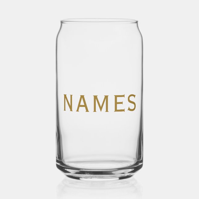 Vaso Con Forma De Lata Personalized With Last Name or Nickname on Them (Anverso)