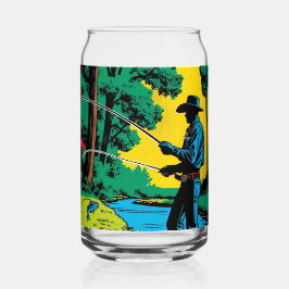 Vaso Con Forma De Lata Pescador en Riverbank Beer Can