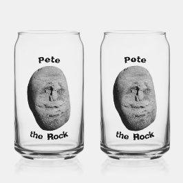 Vaso Con Forma De Lata Pete the Rock Glassware