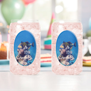Vaso Con Forma De Lata Pez ballesta en la parte superior del coral - Dise