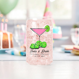 Vaso Con Forma De Lata Pickleball Cosmo Dinks & Drinks Personalizados