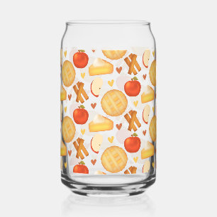Vaso Con Forma De Lata Pie De Apple E Ingredientes Antiguos
