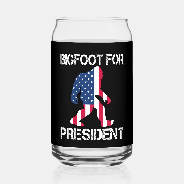 Vaso Con Forma De Lata Pie Grande Para El Presidente Funny Bigfoot (Anverso)