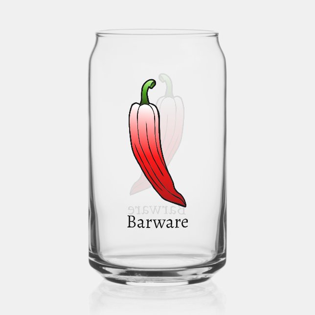 Vaso Con Forma De Lata Pimiento rojo largo dulce (Anverso)