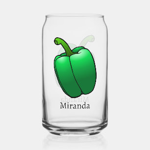Vaso Con Forma De Lata Pimiento verde