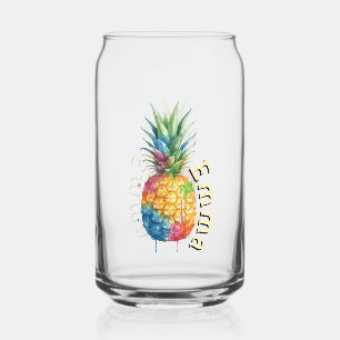 Vaso Con Forma De Lata Piña
