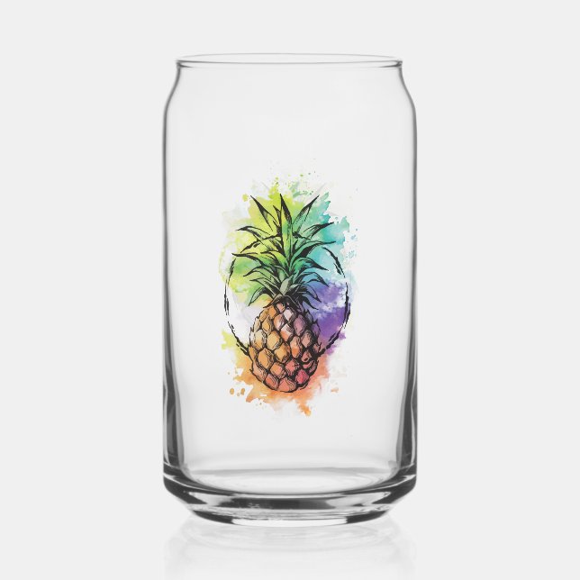 Vaso Con Forma De Lata Piña (Anverso)