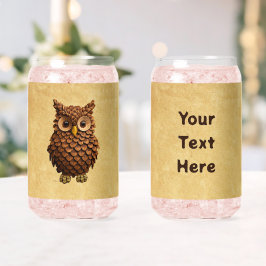 Vaso Con Forma De Lata Pine Cone Owl
