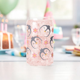 Vaso Con Forma De Lata Pingüinos